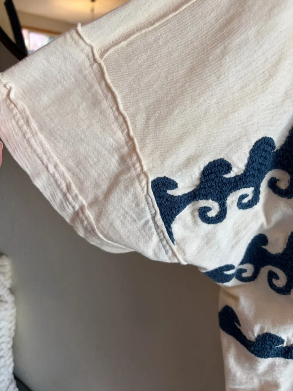 Free People We The Free Chill Vibes Wave Tee XS Oversized - Picture 8 of 9